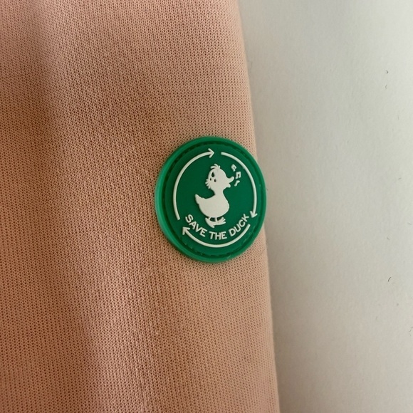 SAVE THE DUCK Refy Light Puffer Bomber jacket Pink Size 2X - Picture 4 of 14